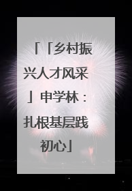 「乡村振兴人才风采」申学林：扎根基层践初心