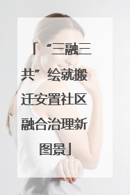 “三融三共”绘就搬迁安置社区融合治理新图景