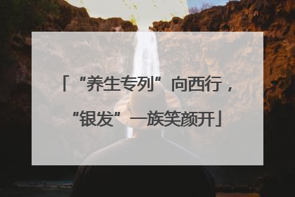 “养生专列”向西行，“银发”一族笑颜开