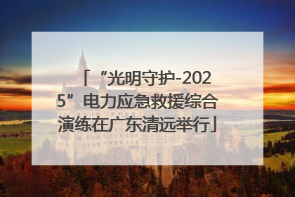 “光明守护-2025”电力应急救援综合演练在广东清远举行