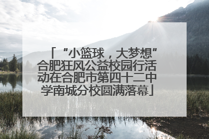 “小篮球，大梦想”合肥狂风公益校园行活动在合肥市第四十二中学南城分校圆满落幕