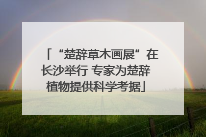 “楚辞草木画展”在长沙举行 专家为楚辞植物提供科学考据