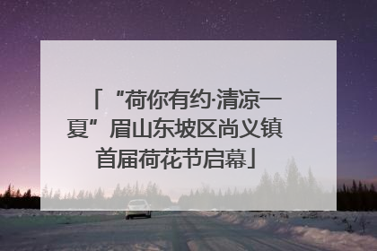 “荷你有约·清凉一夏”眉山东坡区尚义镇首届荷花节启幕
