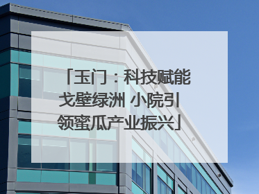 玉门：科技赋能戈壁绿洲 小院引领蜜瓜产业振兴
