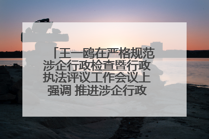 王一鸥在严格规范涉企行政检查暨行政执法评议工作会议上强调 推进涉企行政检查质效大幅提升