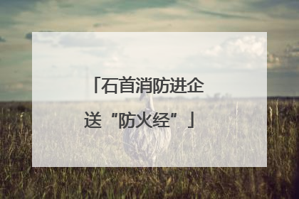 石首消防进企送“防火经”
