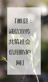 睢县：诚信宣传共筑社会信用防护网