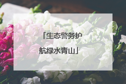 生态警务护航绿水青山