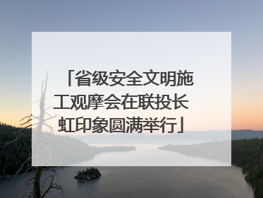 省级安全文明施工观摩会在联投长虹印象圆满举行