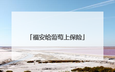 福安给葡萄上保险