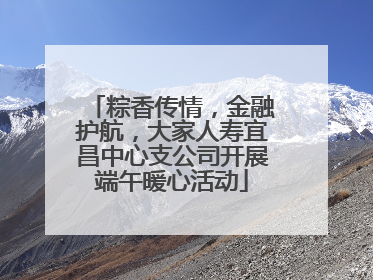 粽香传情，金融护航，大家人寿宜昌中心支公司开展端午暖心活动