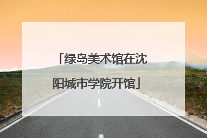 绿岛美术馆在沈阳城市学院开馆
