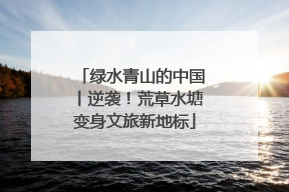 绿水青山的中国丨逆袭！荒草水塘变身文旅新地标