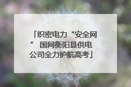 织密电力“安全网” 国网衡阳县供电公司全力护航高考