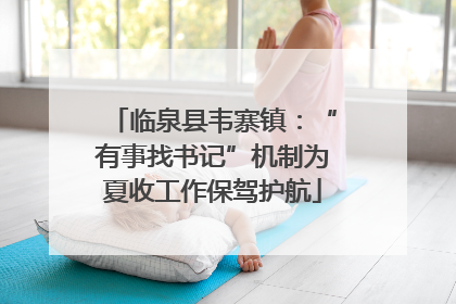 临泉县韦寨镇：“有事找书记”机制为夏收工作保驾护航
