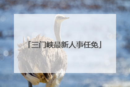 三门峡最新人事任免