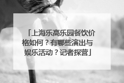 上海乐高乐园餐饮价格如何？有哪些演出与娱乐活动？记者探营
