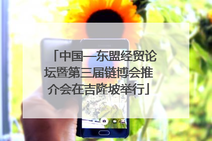 中国—东盟经贸论坛暨第三届链博会推介会在吉隆坡举行