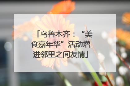 乌鲁木齐：“美食嘉年华”活动增进邻里之间友情