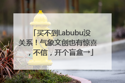 买不到Labubu没关系！气象文创也有惊喜，不信，开个盲盒→