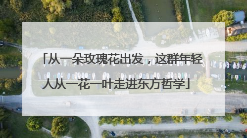 从一朵玫瑰花出发，这群年轻人从一花一叶走进东方哲学