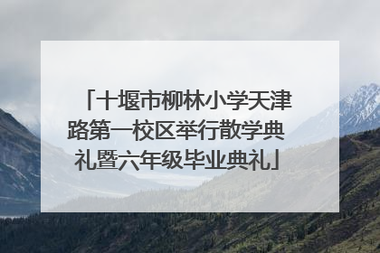 十堰市柳林小学天津路第一校区举行散学典礼暨六年级毕业典礼