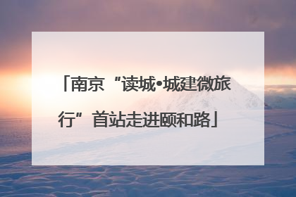 南京“读城•城建微旅行”首站走进颐和路
