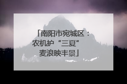 南阳市宛城区：农机护“三夏” 麦浪映丰景