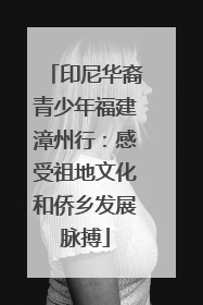 印尼华裔青少年福建漳州行：感受祖地文化和侨乡发展脉搏