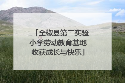 全椒县第二实验小学劳动教育基地收获成长与快乐