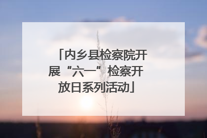 内乡县检察院开展“六一”检察开放日系列活动