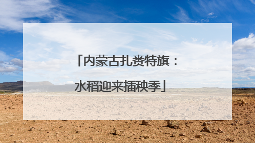 内蒙古扎赉特旗：水稻迎来插秧季