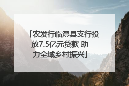 农发行临澧县支行投放7.5亿元贷款 助力全域乡村振兴