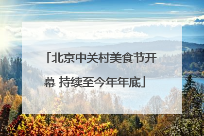 北京中关村美食节开幕 持续至今年年底