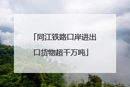 同江铁路口岸进出口货物超千万吨
