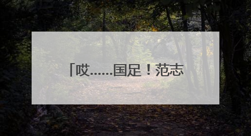 哎……国足！范志毅昨晚一度语塞！