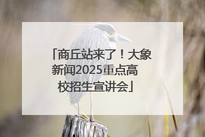 商丘站来了！大象新闻2025重点高校招生宣讲会
