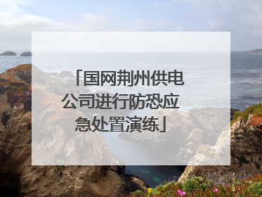 国网荆州供电公司进行防恐应急处置演练