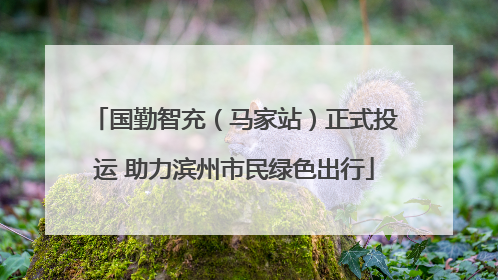国勤智充（马家站）正式投运 助力滨州市民绿色出行
