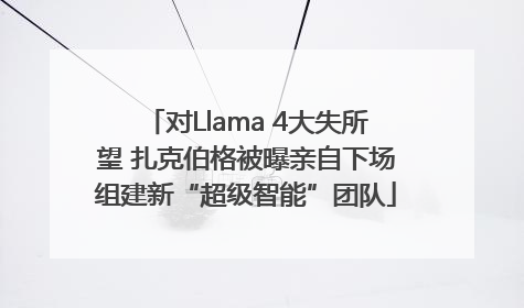 对Llama 4大失所望 扎克伯格被曝亲自下场组建新“超级智能”团队