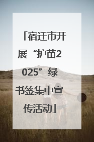宿迁市开展“护苗2025”绿书签集中宣传活动