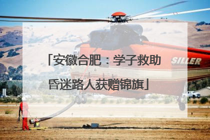 安徽合肥：学子救助昏迷路人获赠锦旗