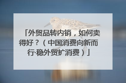 外贸品转内销，如何卖得好？（中国消费向新而行·稳外贸扩消费）