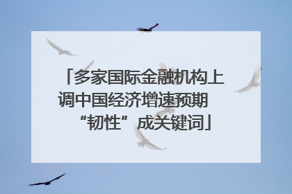 多家国际金融机构上调中国经济增速预期 “韧性”成关键词