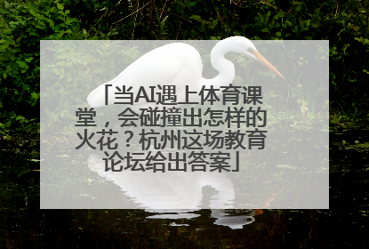 当AI遇上体育课堂，会碰撞出怎样的火花？杭州这场教育论坛给出答案
