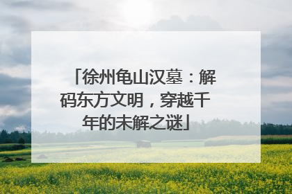徐州龟山汉墓：解码东方文明，穿越千年的未解之谜