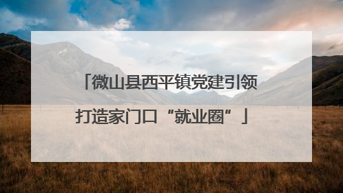 微山县西平镇党建引领打造家门口“就业圈”