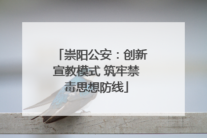 崇阳公安：创新宣教模式 筑牢禁毒思想防线