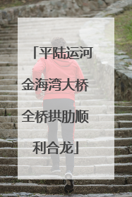 平陆运河金海湾大桥全桥拱肋顺利合龙