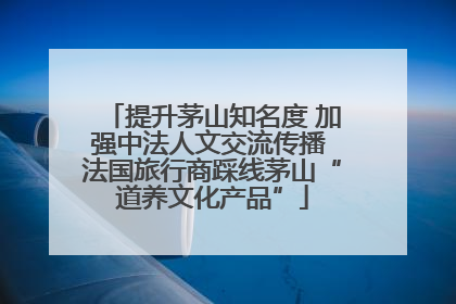 提升茅山知名度 加强中法人文交流传播 法国旅行商踩线茅山“道养文化产品”